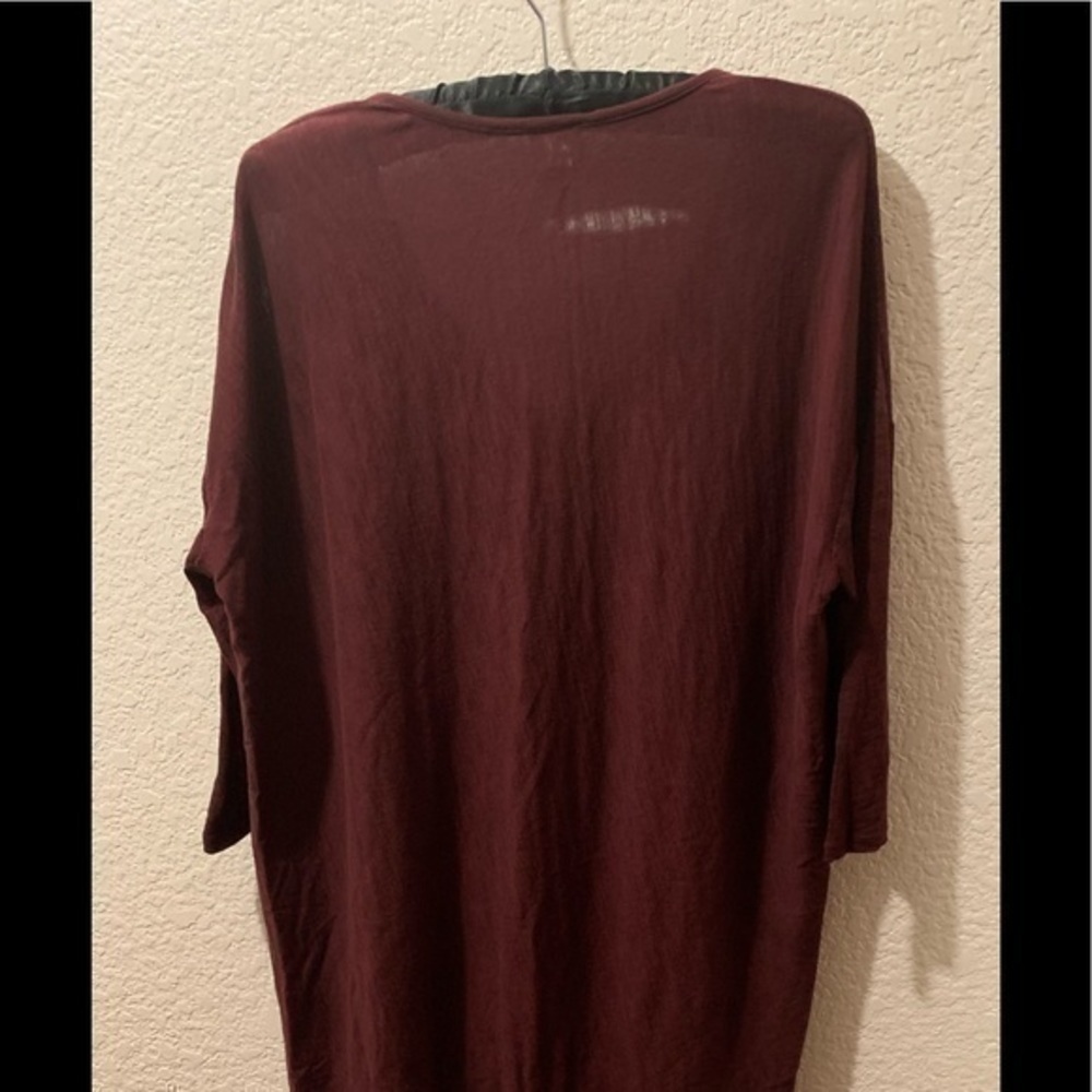 Bobi XS burgundy 100% cotton top - Picture 8 of 10